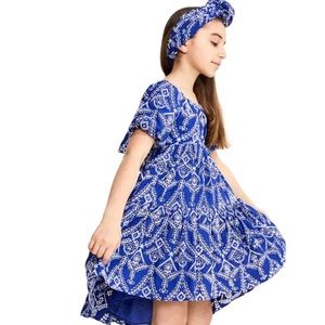 Bardot junior girls embroidered tie back dress